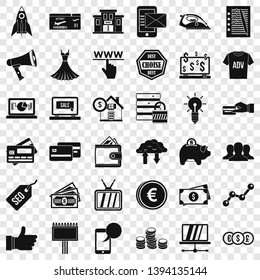 Online buying icons set. Simple style of 36 online buying vector icons for web for any design