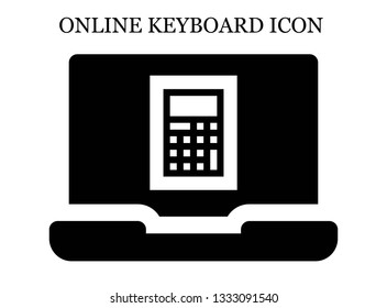 online Calculator icon. Editable online Calculator icon for web or mobile.