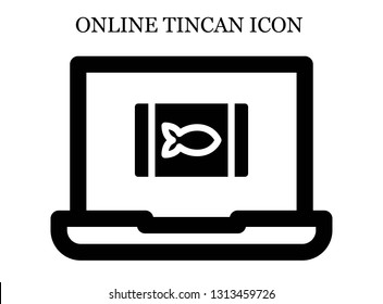 online Canned food icon. Editable online Canned food icon for web or mobile.