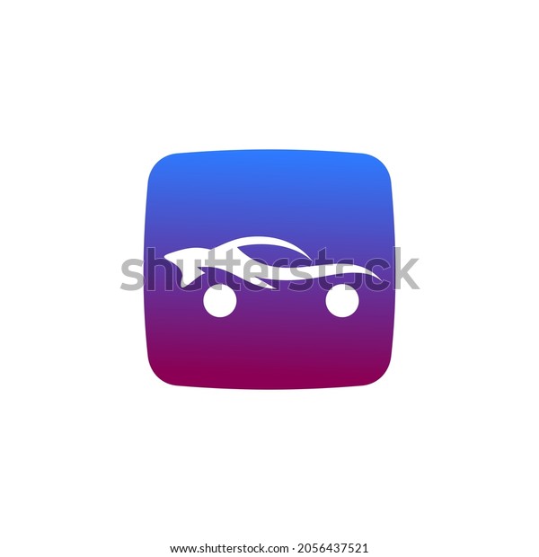 Online car\
dealer showroom app vector logo\
design