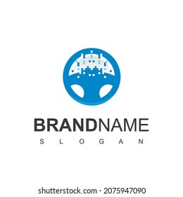 Online Car Logo, Taxi App Symbol