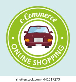online car sale design, vector illustration eps10 graphic 
