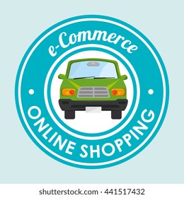 online car sale design, vector illustration eps10 graphic 