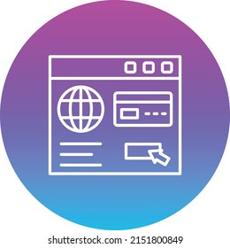 Online Card Payment vector icon. Can be used for printing, mobile and web applications.