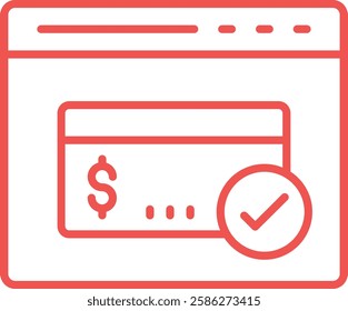 Online Card Payment vector icon. Can be used for printing, mobile and web applications.