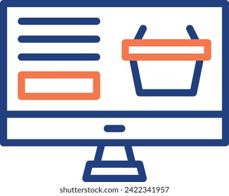 online cart vector design icon download . Eps
