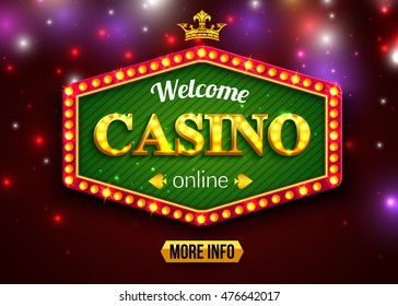 Online casino background for poster, flyer, billboard, web sites, gambling club. Vector eps 10 format.