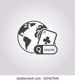 Online casino icon. 