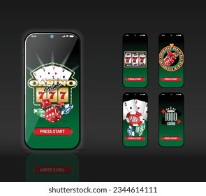 Online Casino mobile application for different types of games.