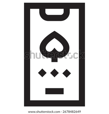 Online Casino Modern Vector Icon – Minimal Illustration Symbol Template for Web Mobile App UI Design