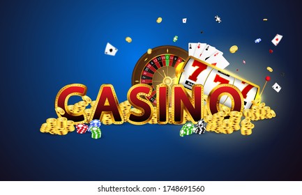 Online casino. Smartphone or mobile phone, slot machine, casino chips flying realistic tokens for gambling, cash for roulette or poker,
