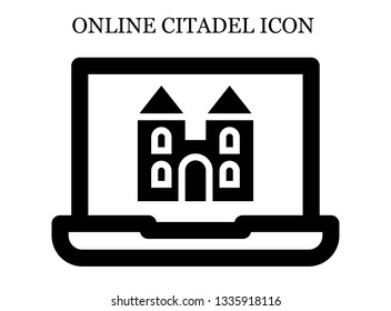 online Castle icon. Editable online Castle icon for web or mobile.