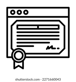 Online Certificate Icon Design For Personal And Commercial Use