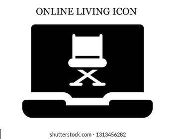 online Chair icon. Editable online Chair icon for web or mobile.