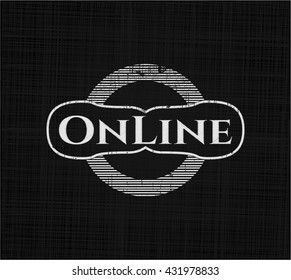 Online chalk emblem