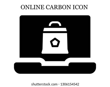 online Charcoal icon. Editable online Charcoal icon for web or mobile.