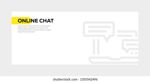 ONLINE CHAT BANNER CONCEPT