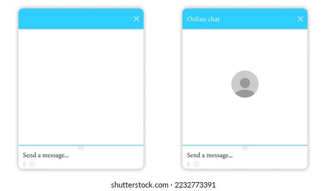 Online chat bot virtual assistant template. Customer support