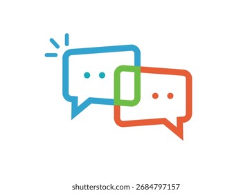 Icono de burbuja de chat en línea ilustración de stock 