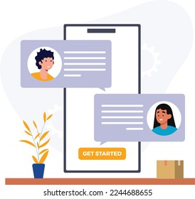 Online Chat and customer conversation