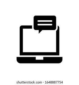 Icono de chat en línea.ilustración vectorial. EPS 10
