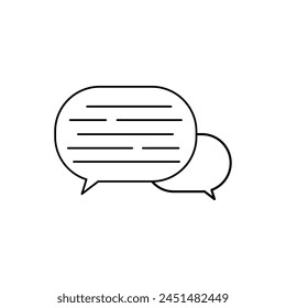 Online chat icon. Chatting vector icon, Symbol of communication. Chat bubble vector icon. Vector illustration. Eps file 315.
