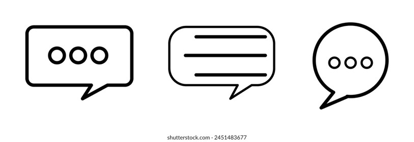 Online chat icon. Chatting vector icon, Symbol of communication. Chat bubble vector icon. Vector illustration. Eps file 306. svg