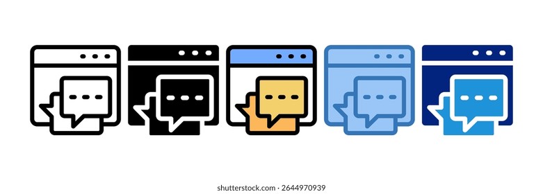 Online Chat Icon Element For Design