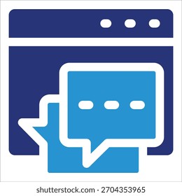 Online-Chat-Symbol-Element für Design