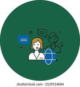 Online Chat Isolated Vector which can be easily modified or edit