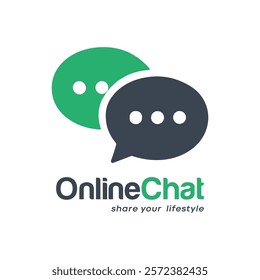 online chat logo.  chat bubble. speech bubble icon