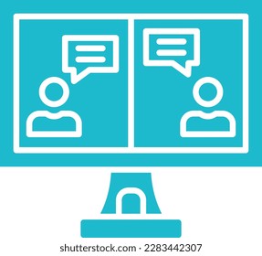 Online Chat vector icon. Can be used for printing, mobile and web applications.