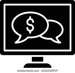 Online Chat vector icon. Can be used for printing, mobile and web applications.