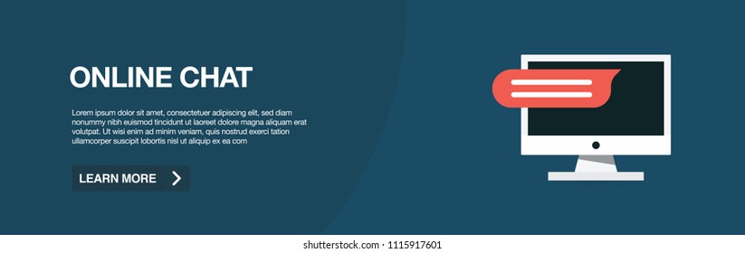 ONLINE CHAT WEB BANNER