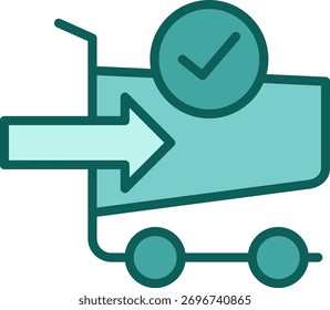 Online Checkout Icon Solid Vector Illustration