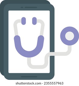 Online-Checkup-Flachbild-Symboldesign 