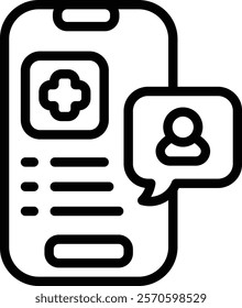 Online Checkup Icon. Online Registeration Icon