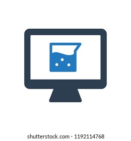 Online chemistry learning icon