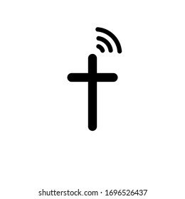 Online Church Icon Simple Design