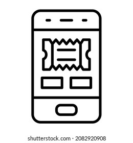 Online Cinema Booking icon vector image. Can also be used for web apps, mobile apps and print media.