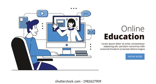 Online Class, E Learning, online Webinar, Online education, Meeting, Class, Seminar, Video Call, Teacher, Student, Live, Online, Explain, Course, Communication, Team, school, internet, Computer, Exam.
