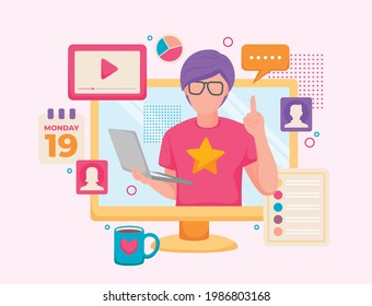 Online Class, E Learning, online Webinar, Online education, Meeting, Class, Seminar, Video Call, Teacher, Student, Live, Online, Explain, Course, Communication, Team, school, internet, Computer, Exam.
