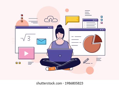 Online Class, E Learning, online Webinar, Online education, Meeting, Class, Seminar, Video Call, Teacher, Student, Live, Online, Explain, Course, Communication, Team, school, internet, Computer, Exam.