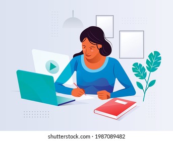 Online Class, E Learning, online Webinar, Online education, Meeting, Class, Seminar, Video Call, Teacher, Student, Live, Online, Explain, Course, Communication, Team, school, internet, Computer, Exam.