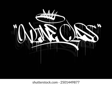 ONLINE CLASS graffiti tag style design