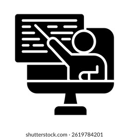 Online Class Icon Element For Design