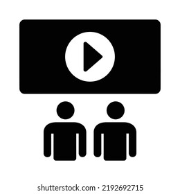 Online Class Icon Vector illustration