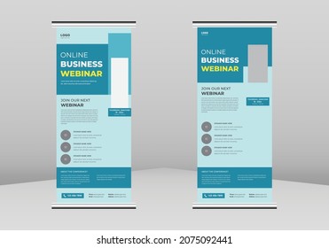 
Online Class Roll up Banner Design, Online Learning Roll up leaflet template. Online Class flyer poster template. Online Learning DL Flyer, Trend Business Roll Up Banner Design,