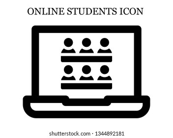 online Classroom icon. Editable online Classroom icon for web or mobile.