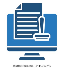 Ilustración vectorial de la línea de icono de Compensación en línea